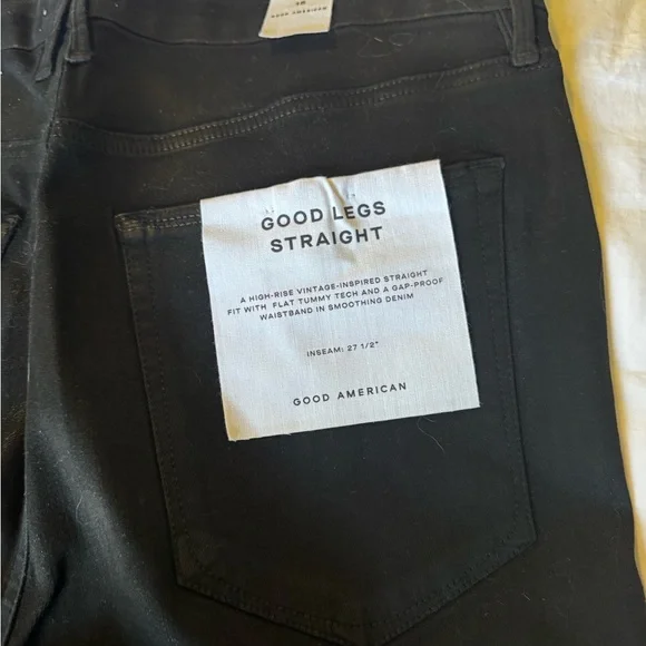 Good American Charcoal Buttoned Pants size 15 - Picture 4 of 5